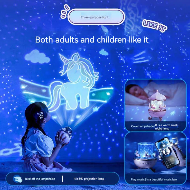 Magical LED Night Light Projector Lamp - Infinitemartpk.store