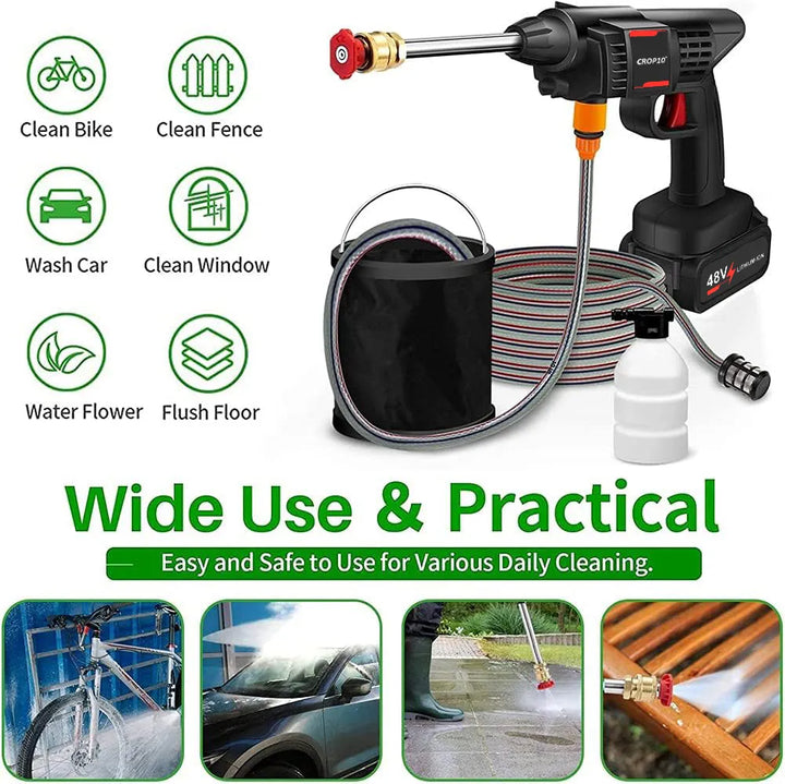 Wireless Car Washer Gun (Double Battery Included) - Infinitemartpk.store