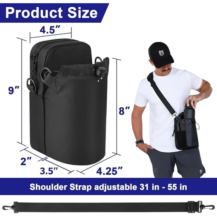 Magnetic Gym & Sports Sling Bag (Without Bottle) - Infinitemartpk.store