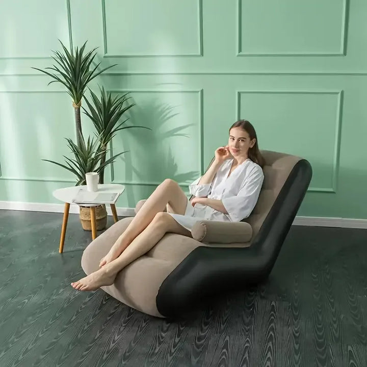S Type Inflatable Sofa , Portable Lounge Chair - Infinitemartpk.store