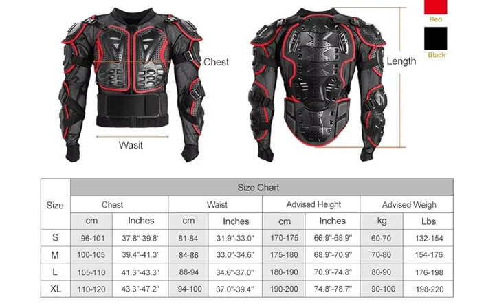 Body Armor Motocross Protection Jacket - Infinitemartpk.store