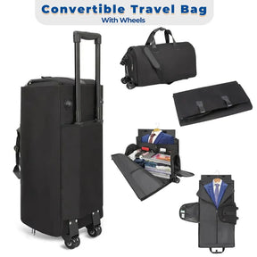 Convertible Duffle Garment Bag with Wheels - Infinitemartpk.store