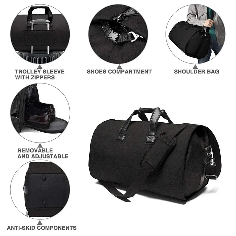 Convertible Duffle Garment Bag without Wheel - Infinitemartpk.store