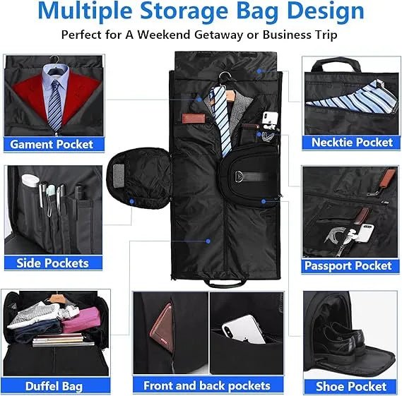 Convertible Duffle Garment Bag without Wheel - Infinitemartpk.store