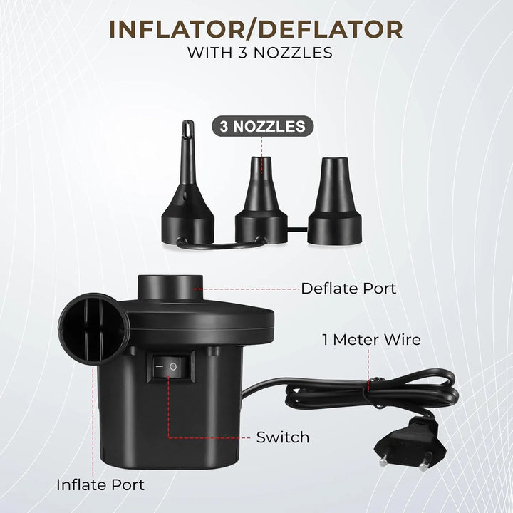 Inflatable Sofa with Footrest and Free Electric Inflator - Infinitemartpk.store