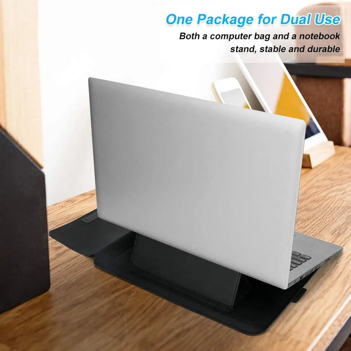 Laptop Sleeve Bag with Stand (Leather) - Infinitemartpk.store
