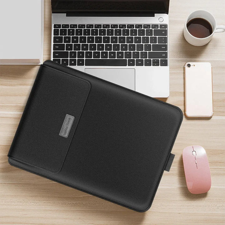 Laptop Sleeve Bag with Stand (Leather) - Infinitemartpk.store