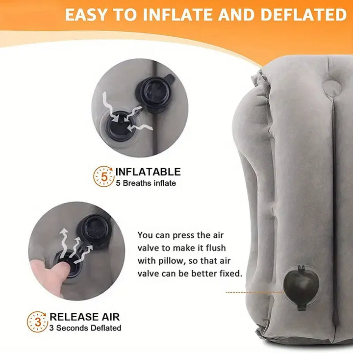 Inflatable Sleeping Travel Pillow - Infinitemartpk.store