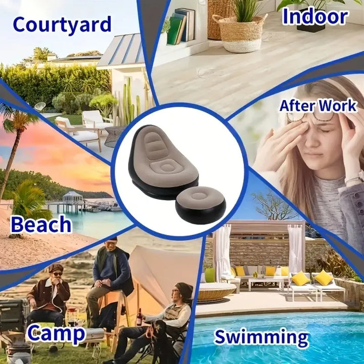 Inflatable Sofa with Footrest and Free Electric Inflator - Infinitemartpk.store