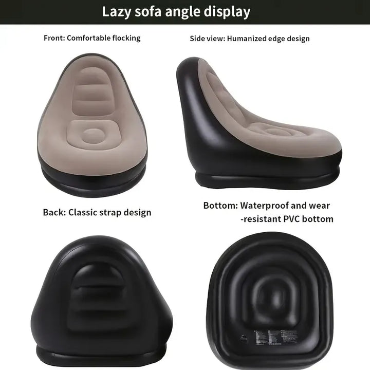 Inflatable Sofa with Footrest and Free Electric Inflator - Infinitemartpk.store