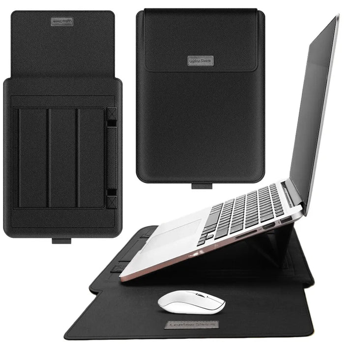 Laptop Sleeve Bag with Stand (Leather) - Infinitemartpk.store
