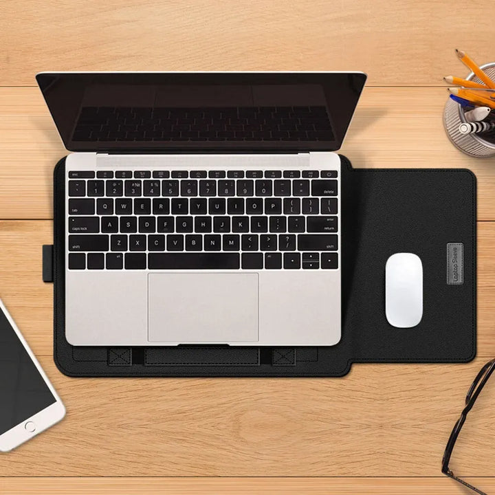 Laptop Sleeve Bag with Stand (Leather) - Infinitemartpk.store
