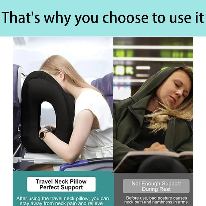 Inflatable Sleeping Travel Pillow - Infinitemartpk.store