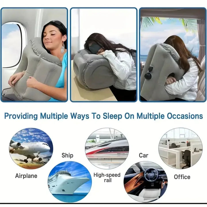 Inflatable Sleeping Travel Pillow - Infinitemartpk.store