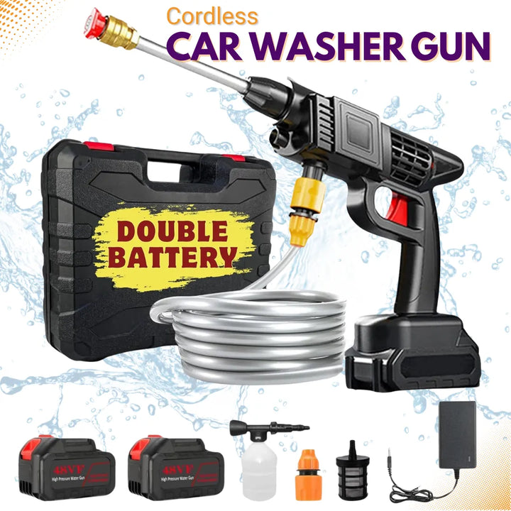 Wireless Car Washer Gun (Double Battery Included) - Infinitemartpk.store